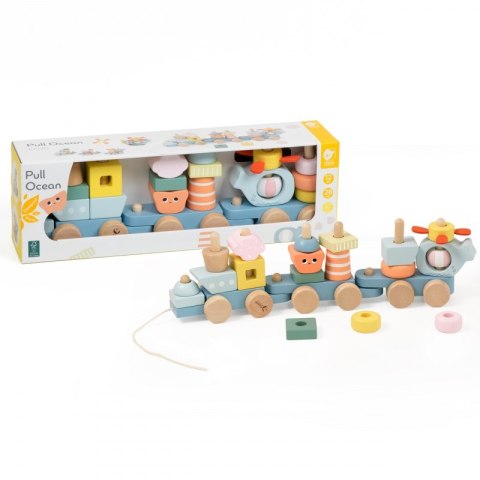 CLASSIC WORLD Montessori Kolejka Ocean Drewniana Układanka Lek Lumarko!