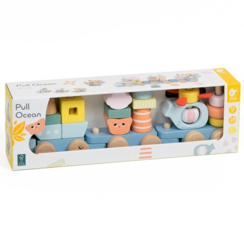 CLASSIC WORLD Montessori Kolejka Ocean Drewniana Układanka Lek Lumarko!