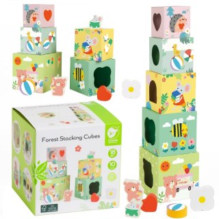 Układanka Kostki Box Leśna Piramidka 10 el. FSC Lumarko!