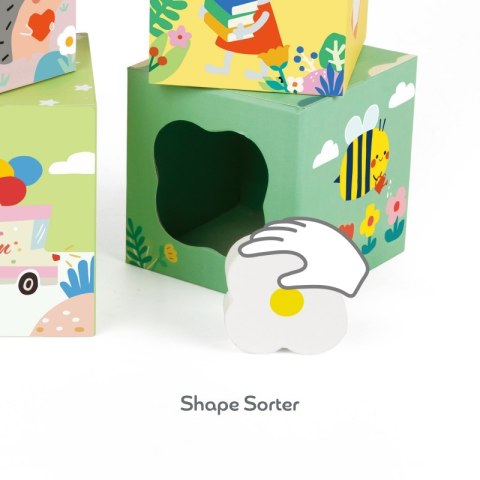 CLASSIC WORLD Układanka Kostki Box Leśna Piramidka 10 el. FSC Lek Lumarko!