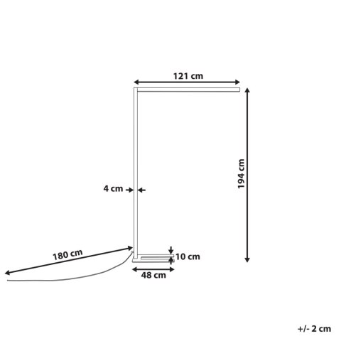 Lampa podłogowa LED metalowa czarna MENSA
