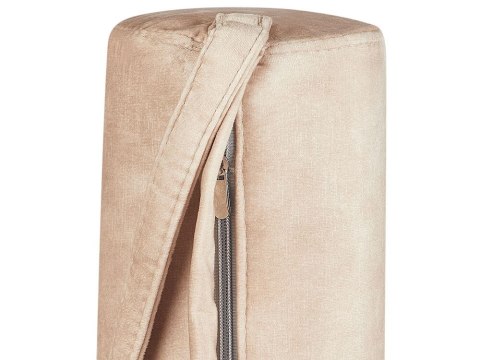 Szezlong welurowy beżowy USSEL