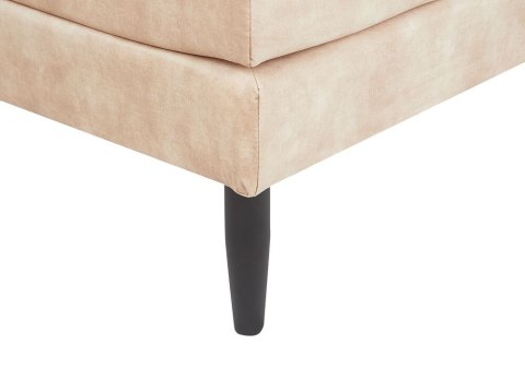 Szezlong welurowy beżowy USSEL