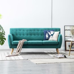 3-osobowa sofa tapicerowana tkaniną, 172x70x82 cm, zielona Lumarko!