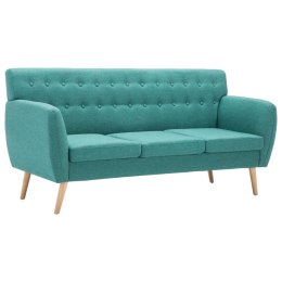 3-osobowa sofa tapicerowana tkaniną, 172x70x82 cm, zielona Lumarko!