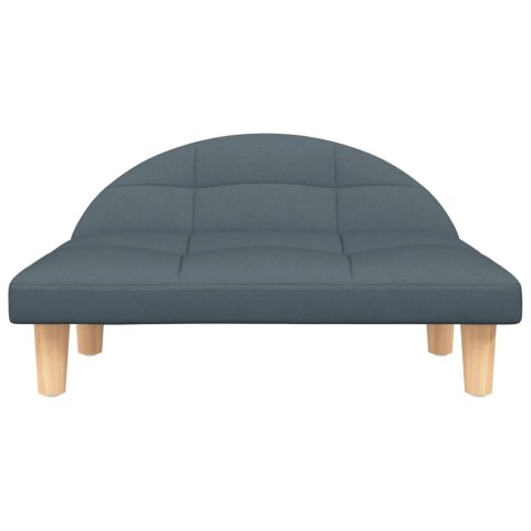 Legowisko dla psa, ciemnoszare, 70x52x30 cm, obite tkaniną  Lumarko!