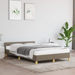 Rama łóżka z zagłówkiem, taupe, 120x200 cm, obita tkaniną Lumarko!