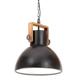 Industrialna lampa wisząca, 25 W, czarna, okrągła, 40 cm, E27 Lumarko!