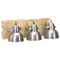 Industrialna lampa ścienna, srebrna, 68x23cm, E27, drewno mango  Lumarko!