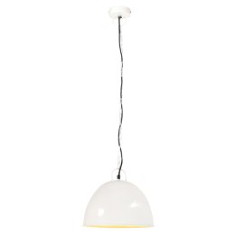 Industrialna lampa wisząca, 25 W, biała, okrągła, 31 cm, E27 Lumarko!