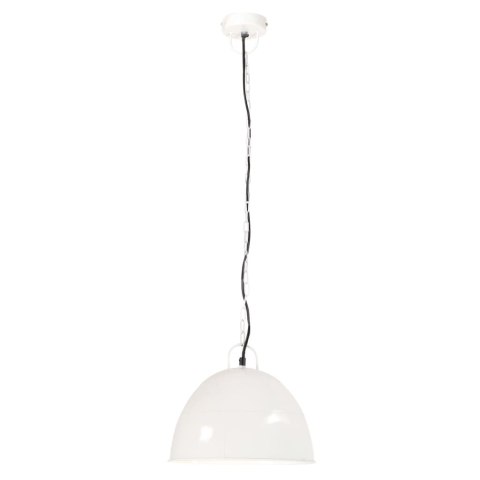 Industrialna lampa wisząca, 25 W, biała, okrągła, 31 cm, E27 Lumarko!