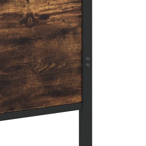 Metalowa rama łóżka, bez materaca, przydymiony dąb, 140x200 cm Lumarko!