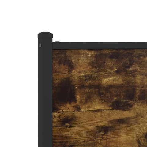 Rama łóżka z wezgłowiem i zanóżkiem, przydymiony dąb 137x190 cm  Lumarko!