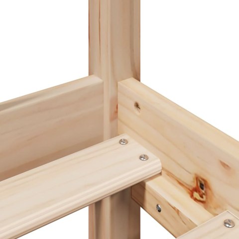 Rama łóżka z wezgłowiem, 90x200 cm, lite drewno sosnowe Lumarko!