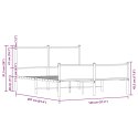 Metalowa rama łóżka, bez materaca, dąb sonoma, 140x200 cm Lumarko!