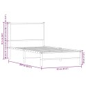 Metalowa rama łóżka, bez materaca, dąb sonoma, 90x200 cm Lumarko!