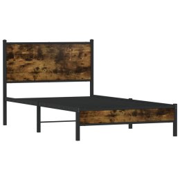 Metalowa rama łóżka, bez materaca, przydymiony dąb, 100x200 cm Lumarko!