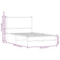 Metalowa rama łóżka, bez materaca, przydymiony dąb, 100x200 cm Lumarko!