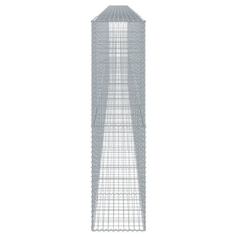 Kosz gabionowy z pokrywą, 1000x50x200 cm, galwanizowane żelazo  Lumarko!