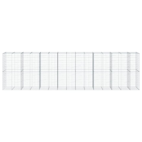 Kosz gabionowy z pokrywą, 750x100x200 cm, galwanizowane żelazo  Lumarko!