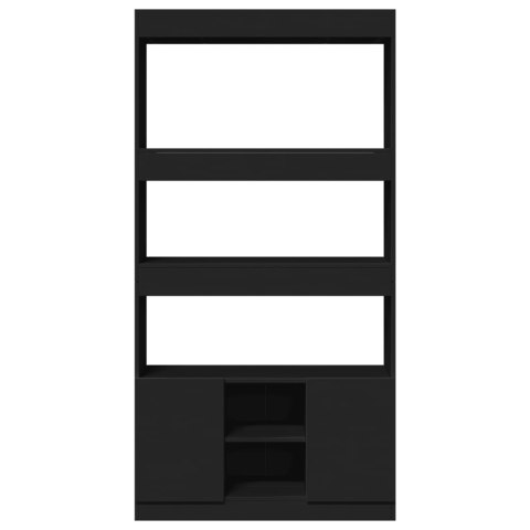 Kredens, czarny, 92x33x180 cm, materiał drewnopochodny  Lumarko!