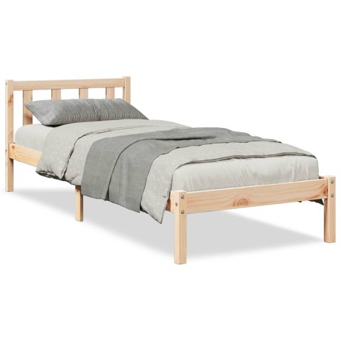 VidaXL Dłuższe łóżko bez materaca, 90x210 cm, lite drewno sosnowe