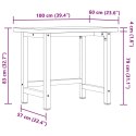 Stolik roboczy, 100x(55-60)x83 cm, lite drewno bukowe  Lumarko!