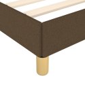 Rama łóżka z zagłówkiem, ciemnobrązowa 80x200 cm obita tkaniną Lumarko!
