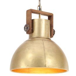 Industrialna lampa wisząca, 25 W, mosiężna, okrągła, 40 cm, E27 Lumarko!