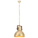 Industrialna lampa wisząca, 25 W, mosiężna, okrągła, 40 cm, E27 Lumarko!