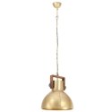 Industrialna lampa wisząca, 25 W, mosiężna, okrągła, 40 cm, E27 Lumarko!