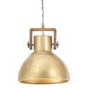 Industrialna lampa wisząca, 25 W, mosiężna, okrągła, 40 cm, E27 Lumarko!