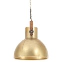 Industrialna lampa wisząca, 25 W, mosiężna, okrągła, 40 cm, E27 Lumarko!