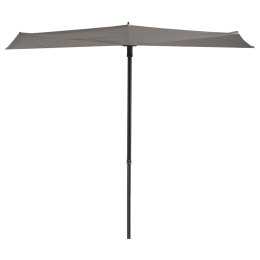 Madison Parasol balkonowy Sun Wave, 270 x 150 cm, jasnoszary  Lumarko!