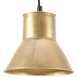 Lampa wisząca, 25 W, kolor mosiądzu, okrągła, 17 cm, E27  Lumarko!