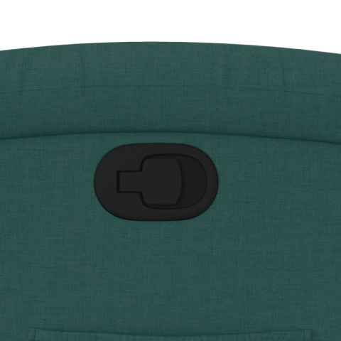 Podnoszony fotel rozkładany, ciemnozielony, obity tkaniną Lumarko!