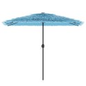 Parasol ogrodowy na stalowym słupku, niebieski, 300x200x250 cm  Lumarko!