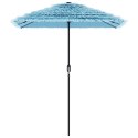 Parasol ogrodowy na stalowym słupku, niebieski, 300x200x250 cm  Lumarko!