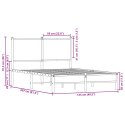 Metalowa rama łóżka, bez materaca, dąb sonoma, 120x200 cm  Lumarko!