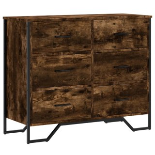 Komoda, przydymiony dąb, 91x35,5x74,5 cm  Lumarko!