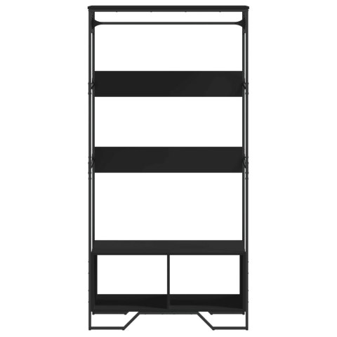 Szafa, czarna, 90x50x180 cm, materiał drewnopochodny  Lumarko!