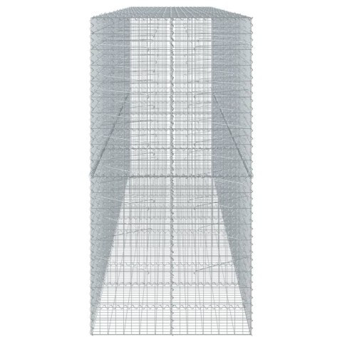 Kosz gabionowy z pokrywą, 550x100x200 cm, galwanizowane żelazo  Lumarko!