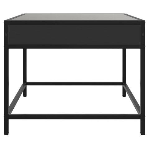 Stolik kawowy z LED Infinity, czarny, 50x50x41 cm  Lumarko!