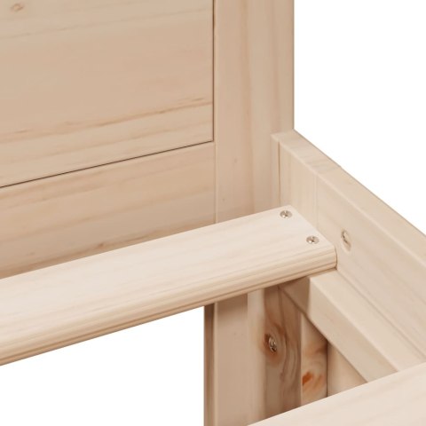 Rama łóżka z wezgłowiem, bez materaca, 180x200 cm, sosnowa  Lumarko!