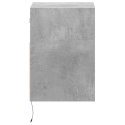 Ścienna szafka TV z LED, szarość betonu, 41x31x45 cm  Lumarko!