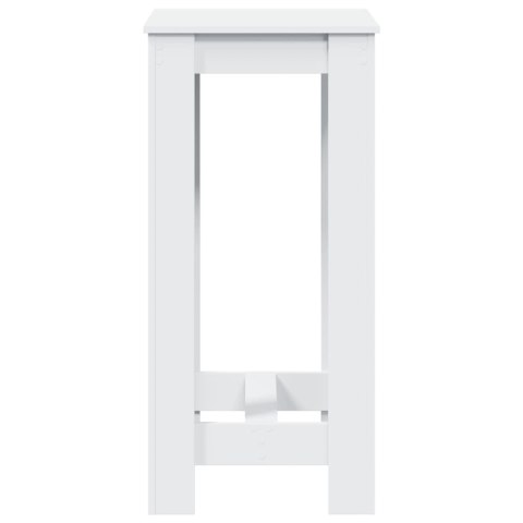 Stolik barowy, biały, 51x50x103,5 cm, materiał drewnopochodny  Lumarko!