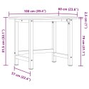 Stolik roboczy, 100x60x81,5 cm, prostokątny, lite drewno bukowe  Lumarko!