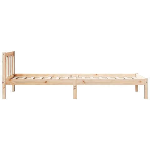 VidaXL Dłuższe łóżko bez materaca, 80x220 cm, lite drewno sosnowe