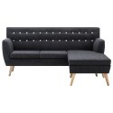 Sofa z kształcie litery L, materiałowa, 171,5 x 138 x 81,5 cm  Lumarko!