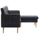 Sofa z kształcie litery L, materiałowa, 171,5 x 138 x 81,5 cm  Lumarko!